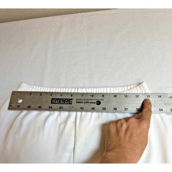 Peruvian Connection Pant Set Pima Cotton White Top is Medium Pants are Small NEW - Picture 13 of 15